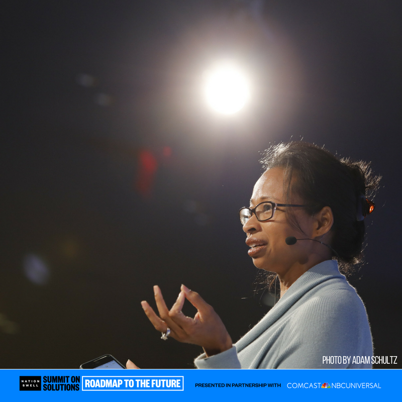 NationSwell's tweet photo. Let's use media + tech to create more opportunity 👏 @dalila_says closes out #NationSwellSummit17 @NBCUImpact Thanks for a great day! https://t.co/u0bGwTafVO
