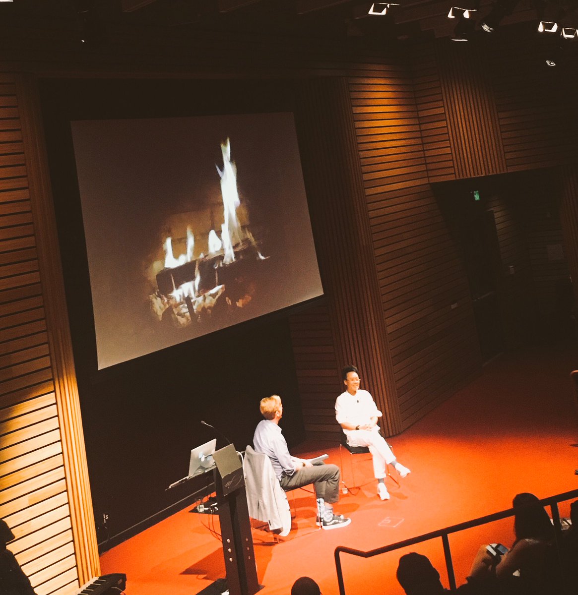 PaulsonMatt's tweet photo. “Fireside chat” with @ideascale CEO @rhoehn and Wing Tang of #IKEA #ideascalenation #innovation https://t.co/opQpAtxeIp