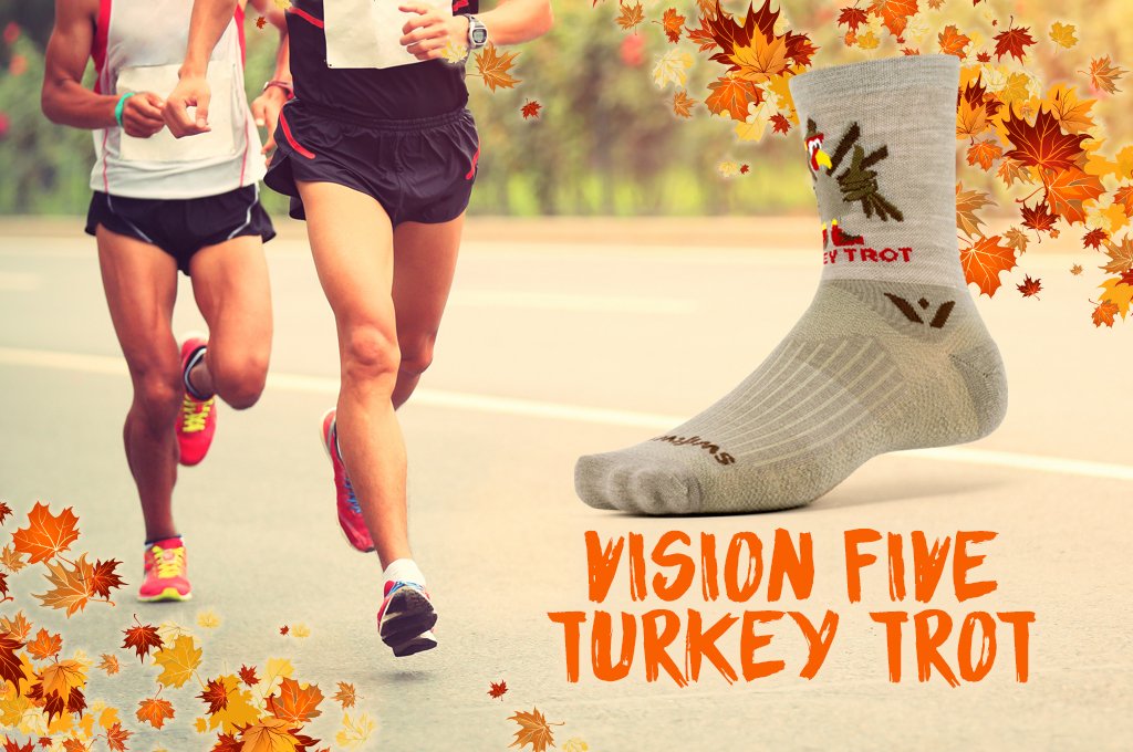 Stand out on your next Turkey Trot in the NEW VISION™ FIVE Turkey Trot! Shop Now>bit.ly/2zqumFY #ChaseAdventure