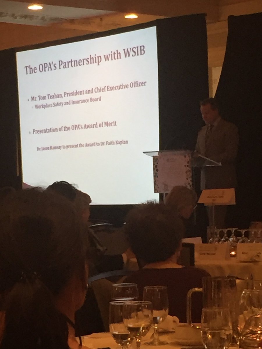 doctor_richie's tweet photo. CEO of @wsib Tim Teahan saying that workplace injuries impact #mentalhealth #opa70 https://t.co/ZPNugs7K26