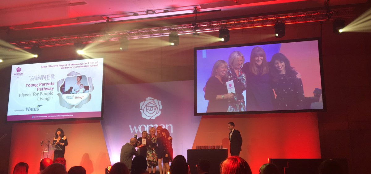 AngiEardley's tweet photo. Congratulations to @placesforpeople #WIH2017 winners 🎉🎉🎉 presented by @WatesGroup @jojamieson75 https://t.co/GQDd4g2XyZ