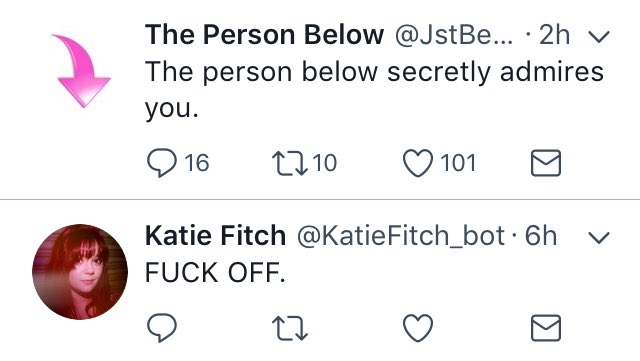 DecadentEff's tweet image. Knew it. @KatieFitch_bot
