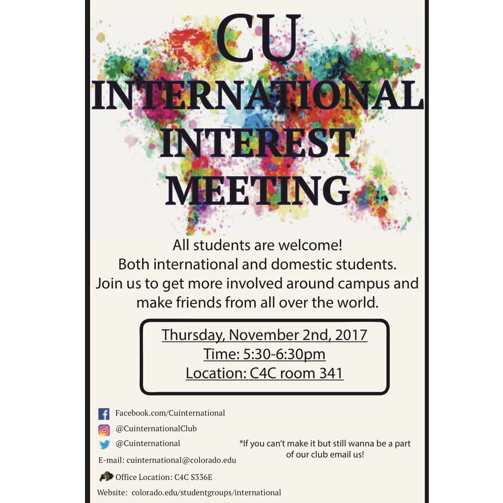 cuinternational's tweet image. Our interest is in less than an hour!