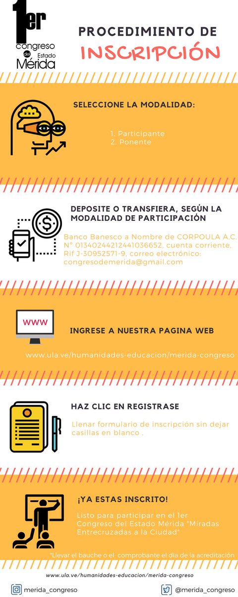 congresodmerida's tweet image. Ya puedes inscribirte para participar en el 1er Congreso del Estado Mérida