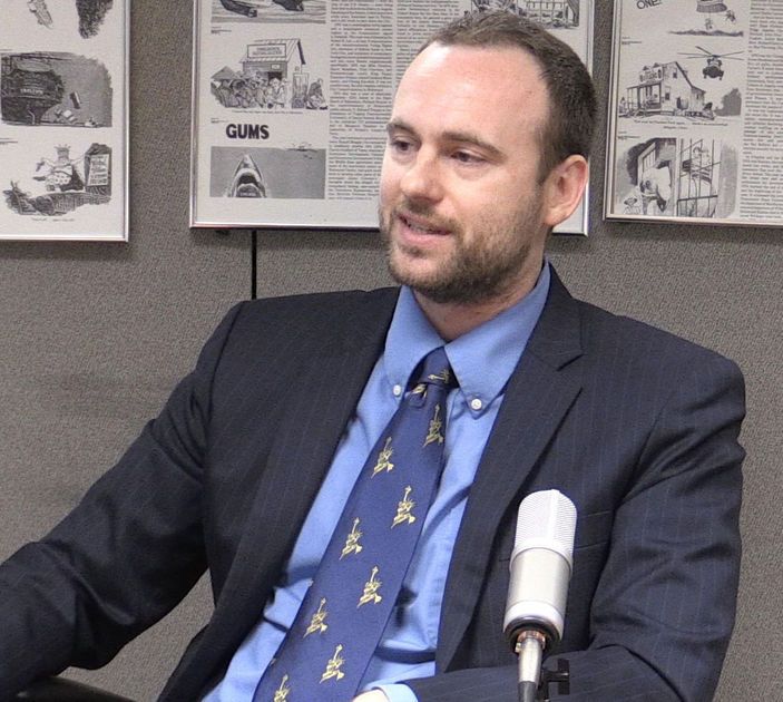 NewsInTheBurg's tweet photo. Calling himself the 'grownup in the room,' Libertarian @CliffHyra bashes Gillespie and Northam over harsh attack ads https://t.co/g3SaRKVpFE https://t.co/pieBvT6Eqd