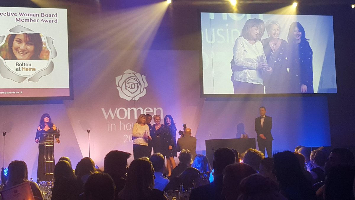 Dawn_boltoncvs's tweet photo. Our @boltonathome Chair won Most Effective Woman Board Member Award @womeninhousing.. congrats @TracyWoods69!! #wih2017 https://t.co/rTVEdj9HjY