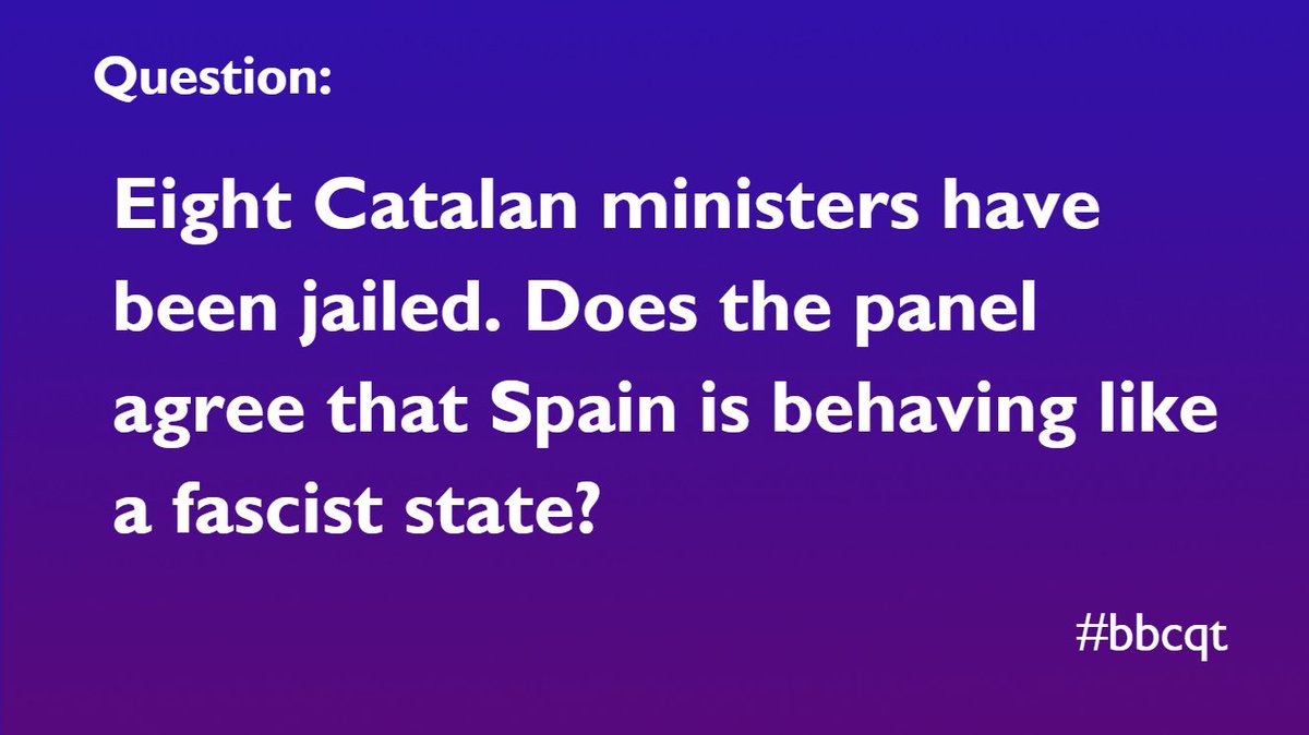 BBC Question Time tweet media