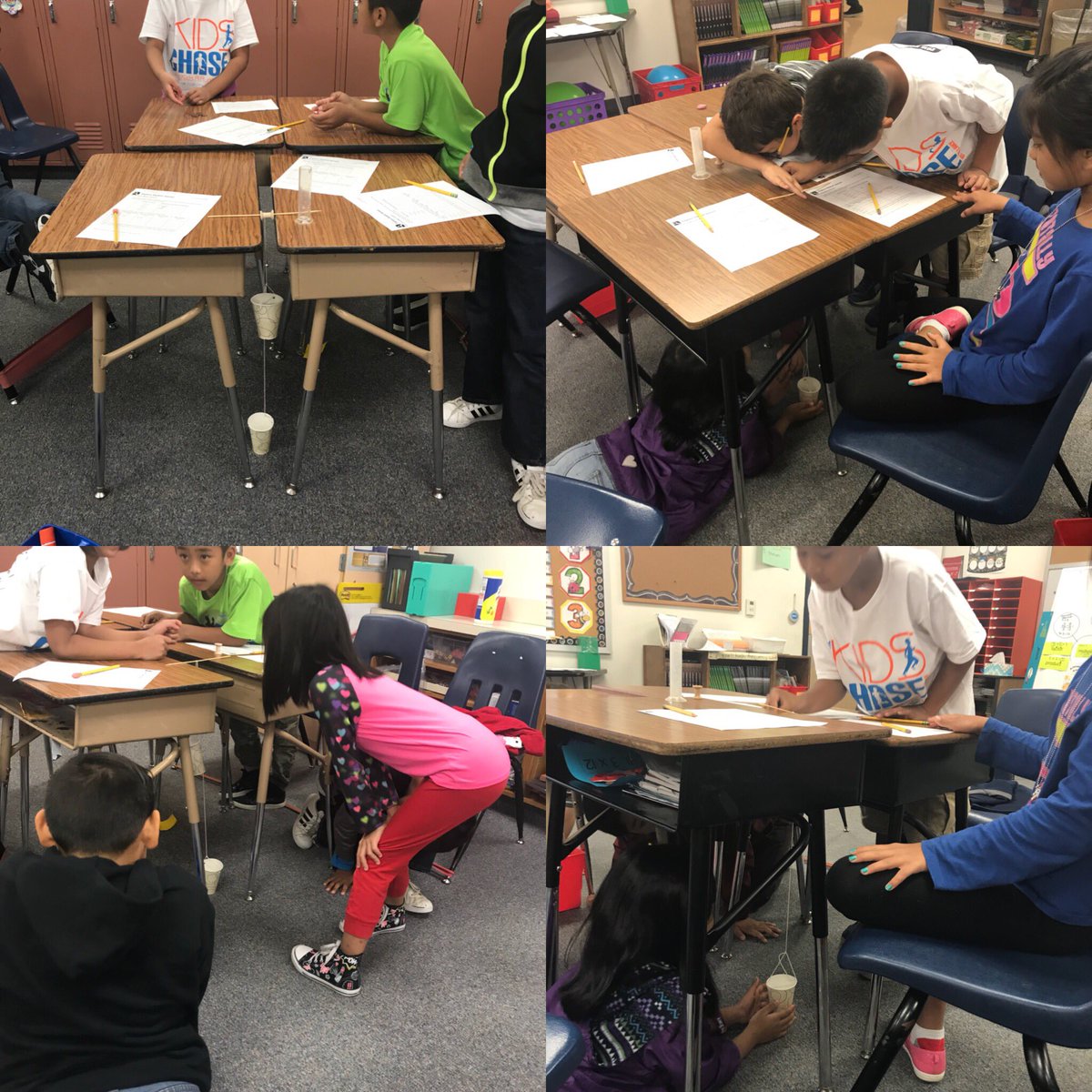 mrshayot's tweet photo. Exploring how pulley systems help us do work! @HedrickES https://t.co/R4LcqPzSqm