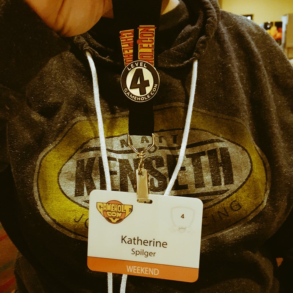 CritFailKat's tweet photo. @GameholeCon this #GirlGamer is ready to roll some dice! #GameholeCon #GHCV #DnD https://t.co/zDULOVC8TR