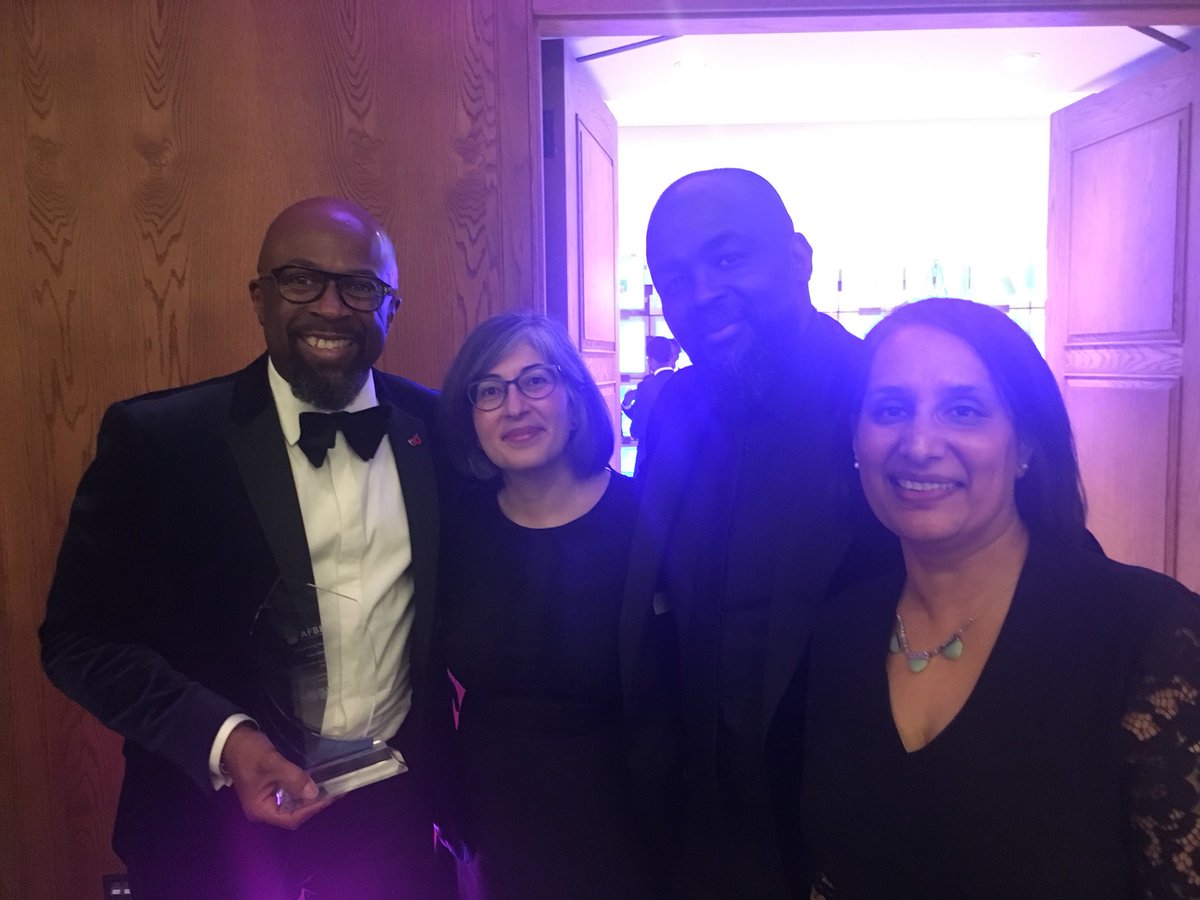 SafiaBarikzai's tweet photo. @LSBUalumni @Tunji_Akintokun &amp; Patrick Clark @UKPowerNetworks with @LSBU_ENG Professor Shushma Patel #proudsouthbankers @AFBE_UK #AFBEis10 https://t.co/qlb7cR3HC2