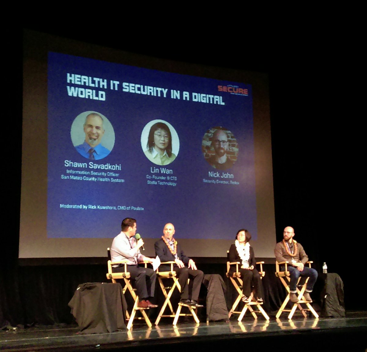 ryanlouie's tweet photo. Health IT Security in a Digital World. #ShawnSavadkohi @SMCHealth #LinWan @Stella_Inc #NickJohn @Redox @RickKuwahara @PauboxHQ #PauboxSECURE https://t.co/HFvLOz4k0C