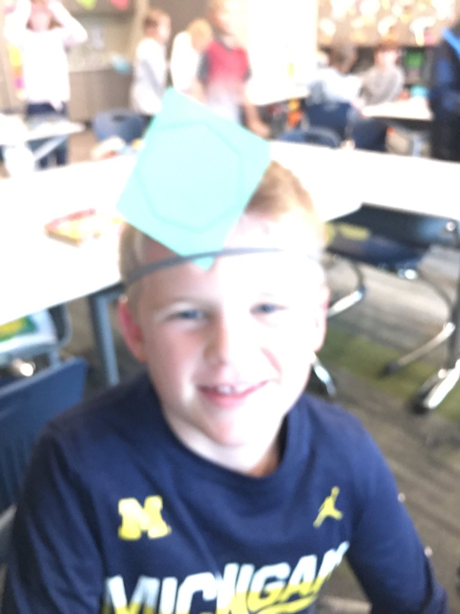 We had so much fun describing shapes to our partners while playing headbands!