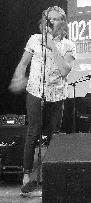 rgoddes's tweet photo. .@BleekerOfficial at the #Casbys last night; thanks for frying our faces off, lads, always great. & thanks, @the_edge, that was super fun. https://t.co/FSxeTwPh6O