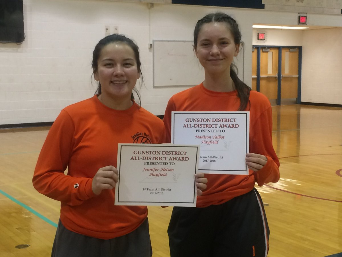 Our Gunston District All-District Award Recipients!! Congrats @maddie_talbot28 and Jen for making 1st Team!!! #HawkPride