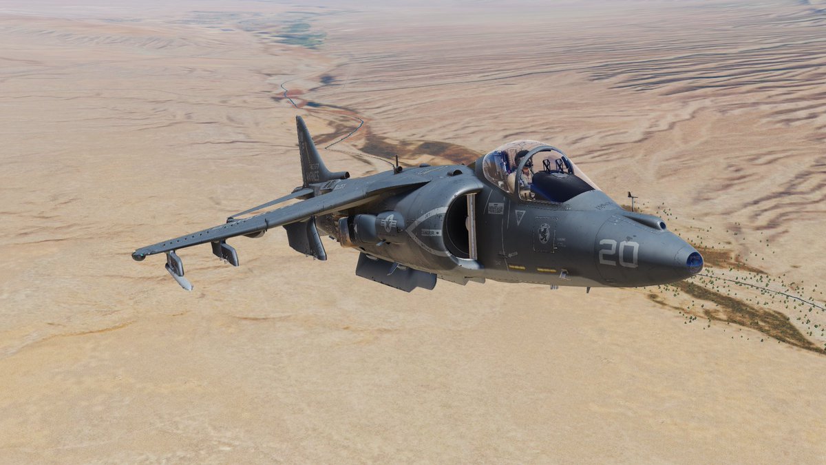 MagzGTV's tweet image. Morning flight in Razbam Simulations AV-8B N/A for DCS World.
#DCSworld #Razbam