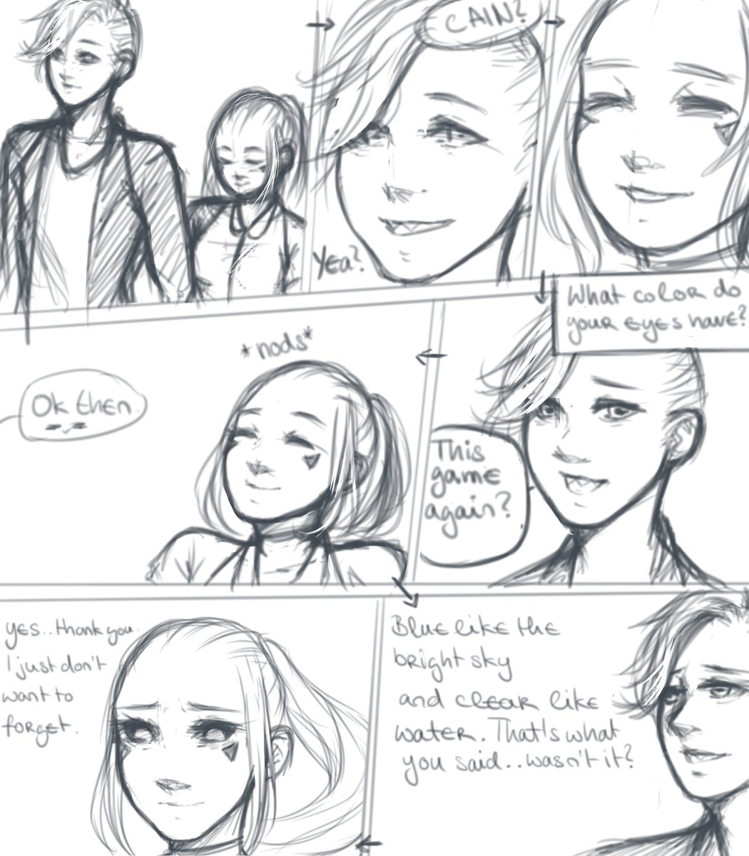 _Szith's tweet photo. It's been a while but I am back with a #main BlindAU!
Cain is @zwiebelzinah 's OC
#blindau #bnhaoc #comic #sketch #couple #saddish ( ? ) https://t.co/WecgFycFc4