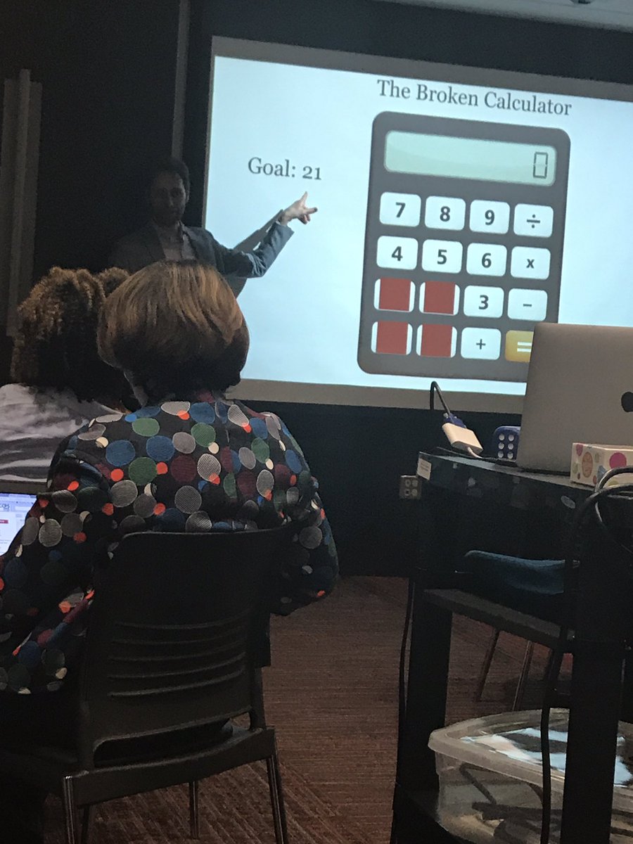 PStepko's tweet photo. Amazing learning today at "Making and Breaking Math Conjectures" by Dan Finkel! @MathforLove @GRCTMath #mathmindshift #change #iamcucps https://t.co/UIpxnOPWJv
