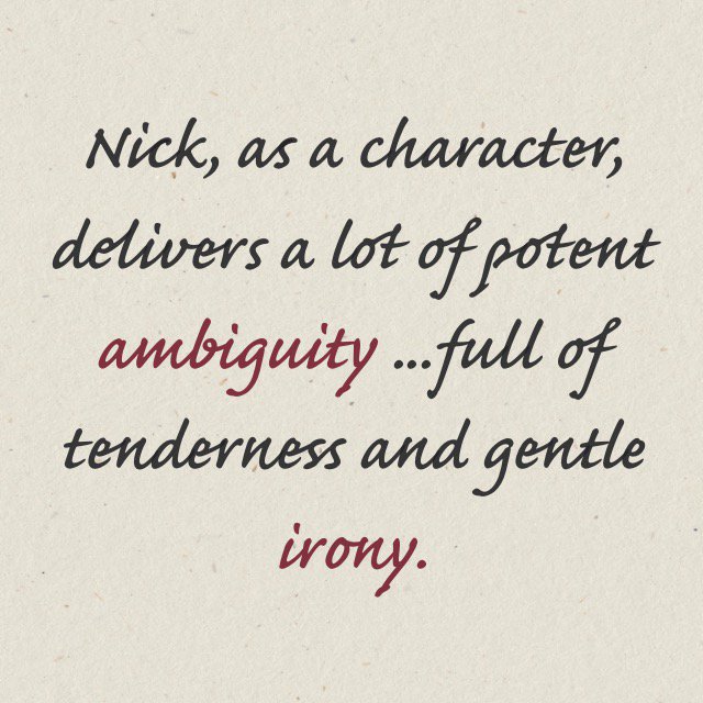HSBookClubPod's tweet photo. Some thoughts on Nick Carraway, narrator of #TheGreatGatsby. Our discussion here:
https://t.co/GuHNPFw1wl #engchat https://t.co/LMBKxgDeJ4