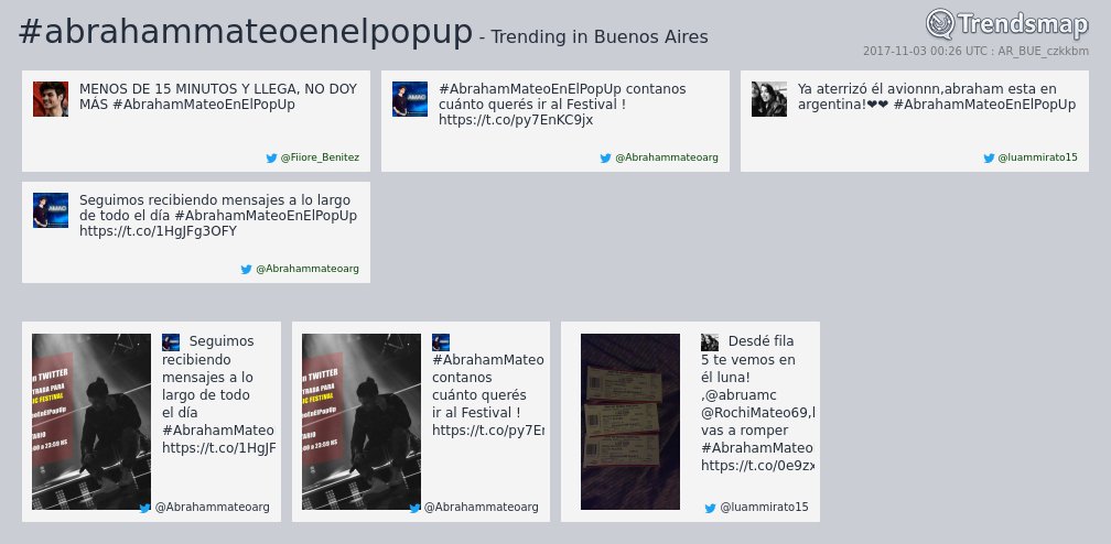 #abrahammateoenelpopup es ahora una tendencia en #BuenosAires

trendsmap.com/r/AR_BUE_czkkbm