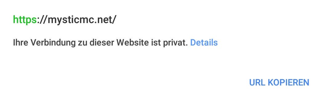 MysticNetzwerk's tweet photo. SSL-Zertifikat funktioniert nun :) https://t.co/39J05BBkJK