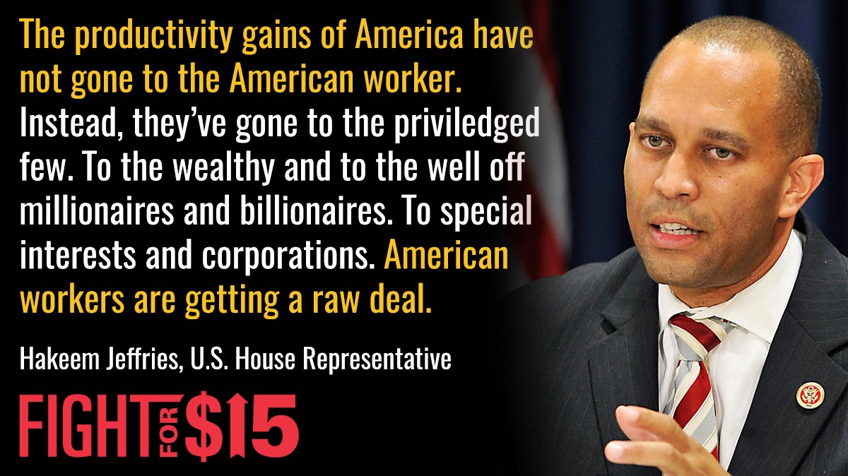 American workers get a raw deal. Read how the Democratic Party plans to change that: bit.ly/2hyQfIR #FightFor15 #ABetterDeal