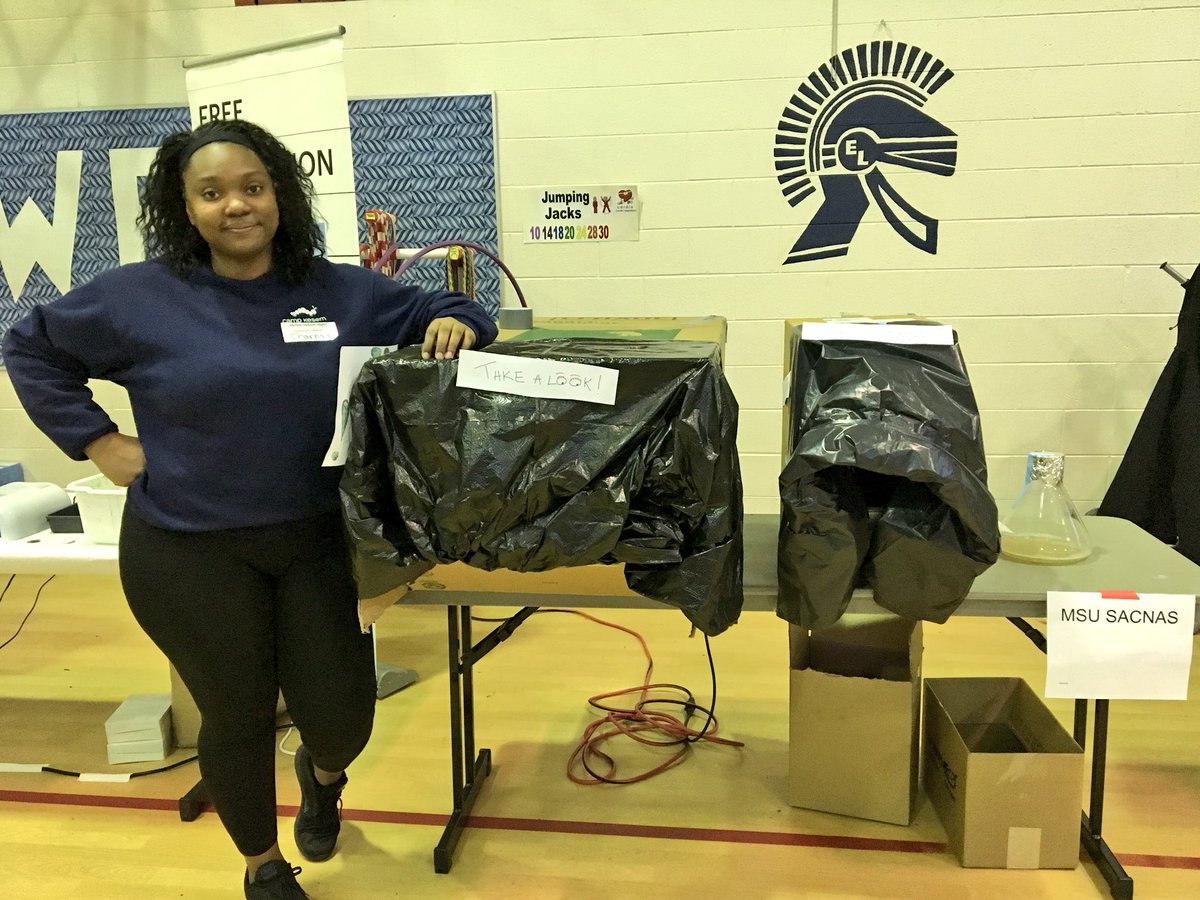 #SACNAS Science Night in East Lansing, MI. Bioluminescent Bacteria