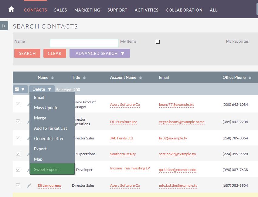 Urdhvatech's tweet photo. Sweet Export, A selective Export for #SuiteCRM | Export only column that is displayed in ListView #SweetExport |https://t.co/pJMRTCaAYk https://t.co/GPBGEXYaiD