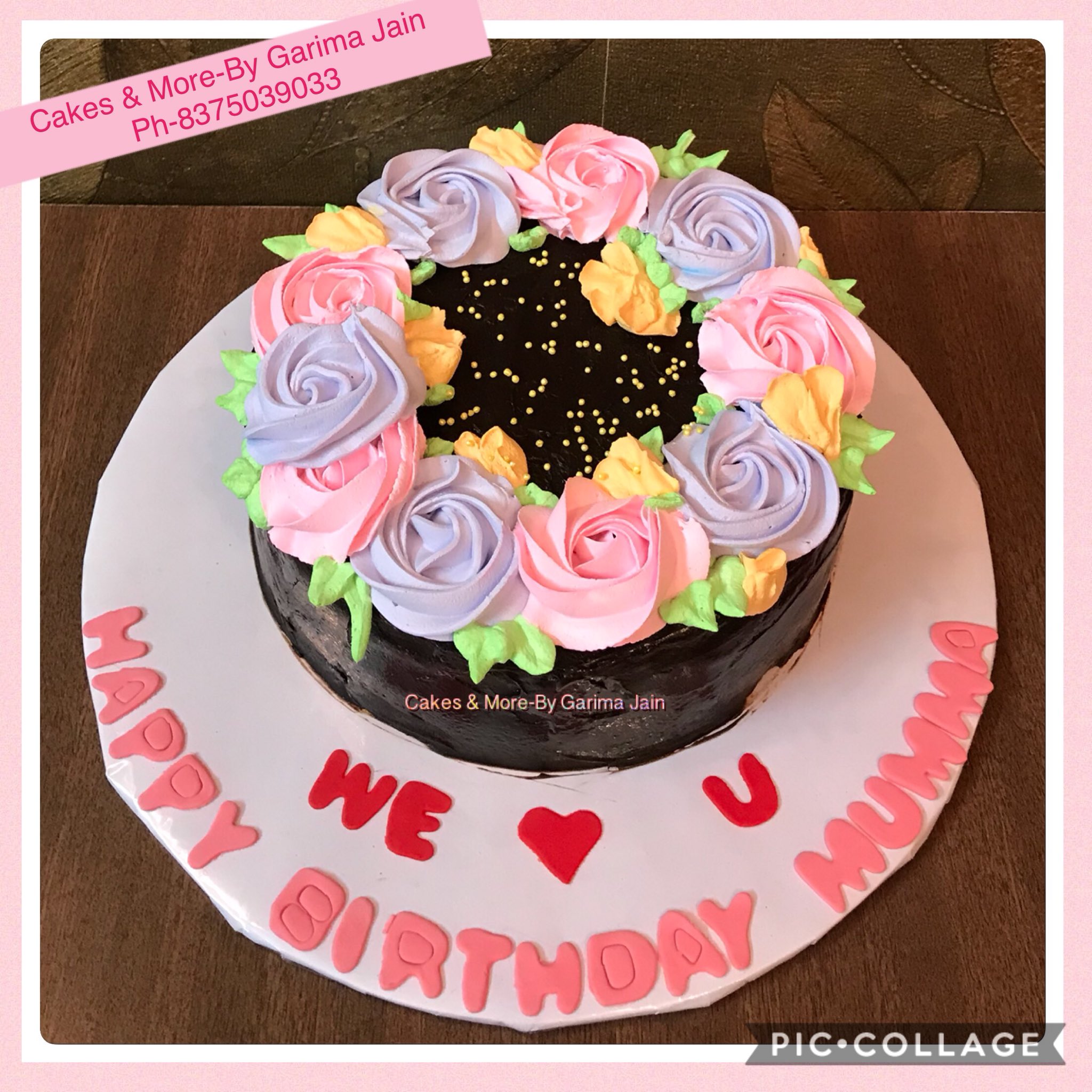 Birthday cake for sweet bhabhi❤️🥰😘 - Deven's Yummy Cakes | Facebook