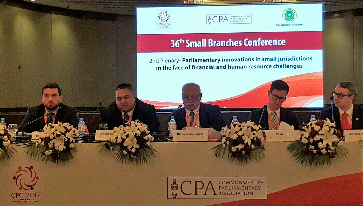 JonesDyfan's tweet image. Innovation can help small Parliaments deliver core functions more effectively - addressing @CPA_Secretariat small branches plenary #CPC17