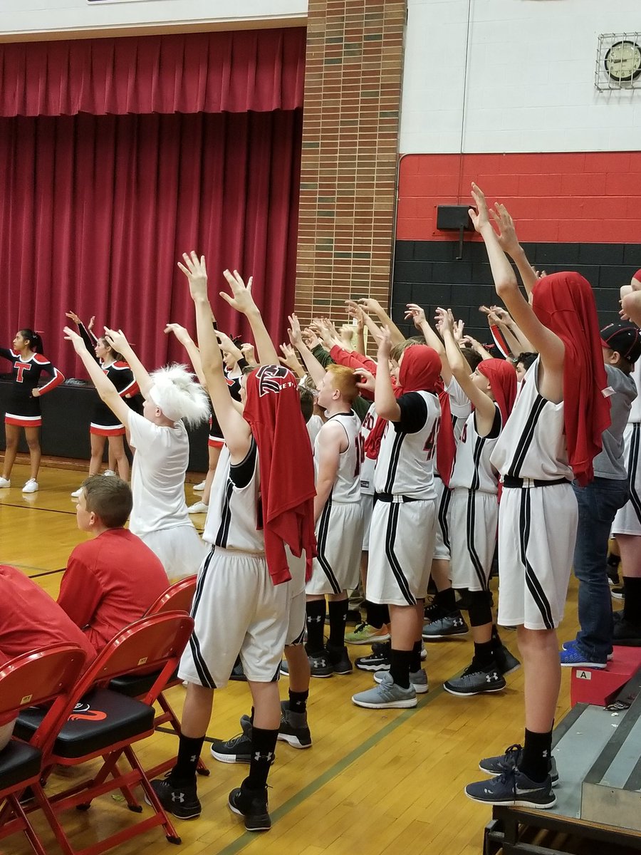 The TMS version of the <a href="/knightmare_the/">THS Hype Crew</a> (HypeCrew) rallied <a href="/TMS_basketball/">TMS Basketball</a> 2 a stunning 53-49 upset over Fulton. <a href="/TMSCrusaders/">TMSCrusaders</a> #triadproud