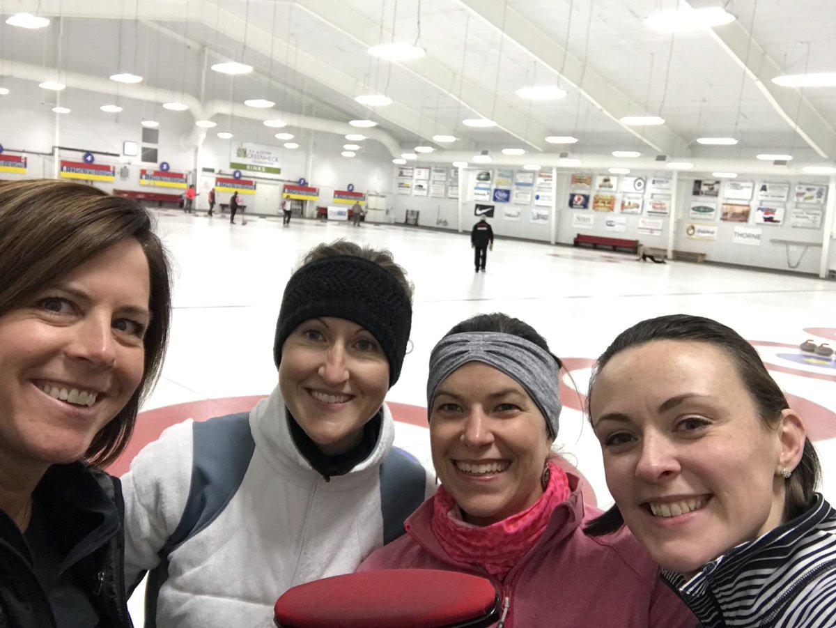kathystrasser's tweet image. First night in the books with @KGoetsch @Meguaz and Skip Goetsch! #curling @WausauCurling #readyforwinter #bringit