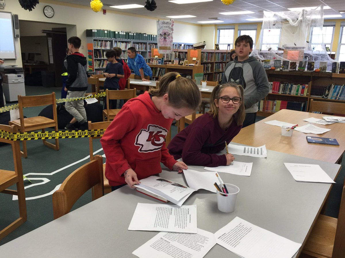 YoreHeather's tweet photo. SS drawing conclusions and making inferences to figure out how to solve the murder mystery #fmsteach https://t.co/GPKjUlPWh1