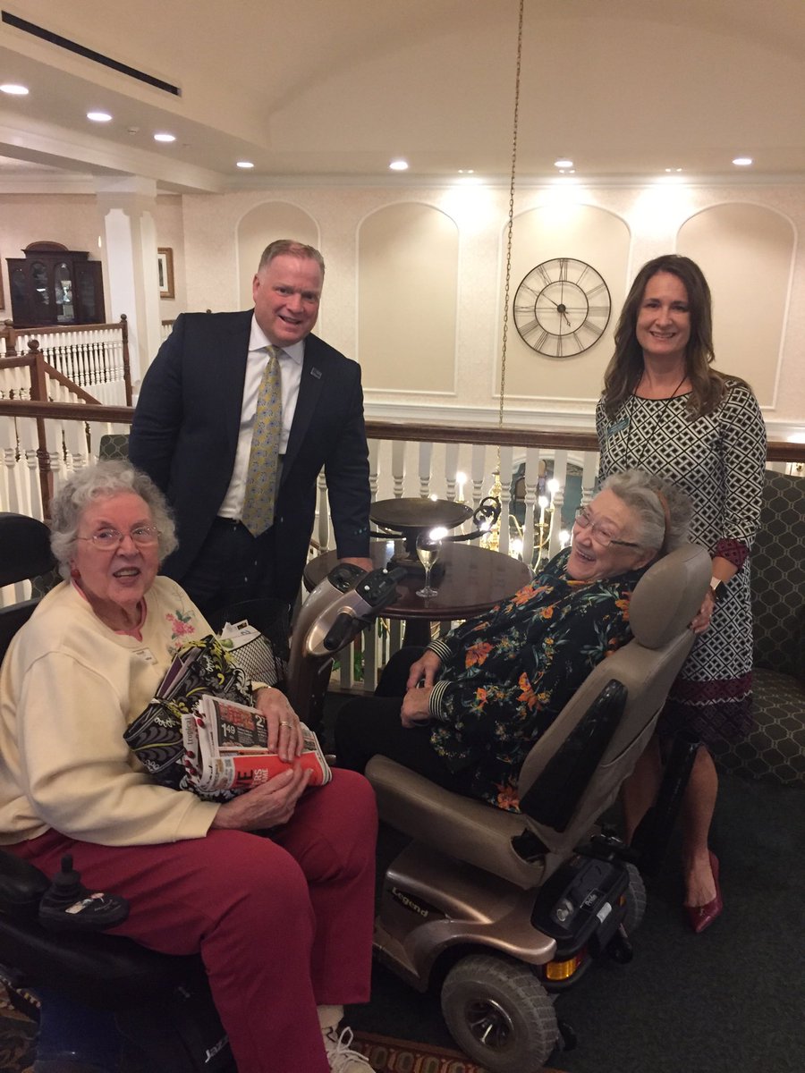 Meeting and greeting residents at Shannondell in Lower Providence with Methacton School Board candidate Karen Vavra