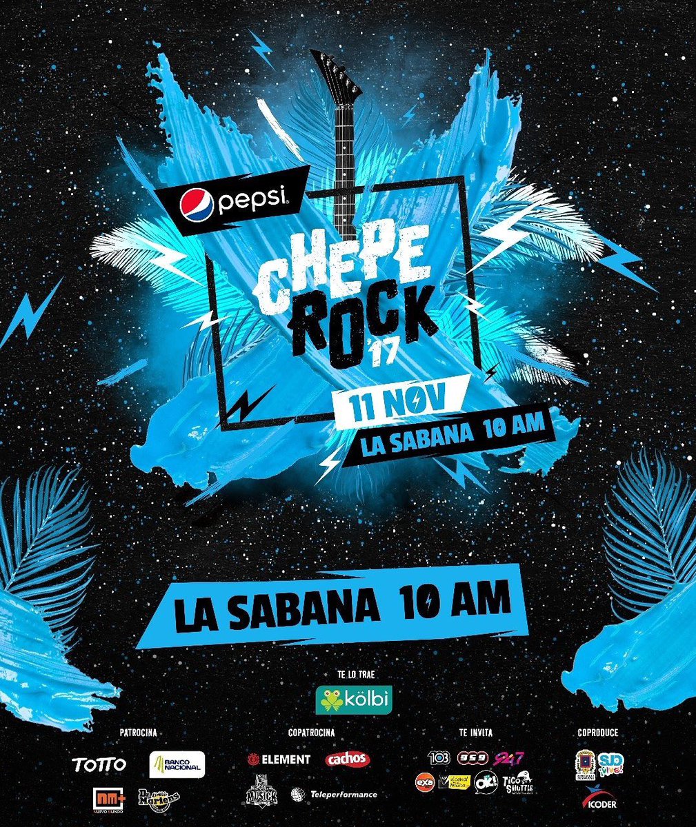 Este año "LA SABANA" es la nueva casa del Festival de Rock más grande de Costa Rica!! 😎🤘 Nos vemos el 11 en ChepeRock!!🤘🏽