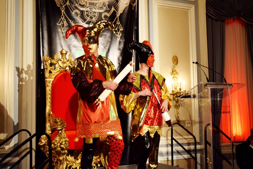 calgarylibrary's tweet photo. Hear ye, hear ye! What's a royal party without a little humour? #longlivethelibrary https://t.co/oeFNzbGLJh