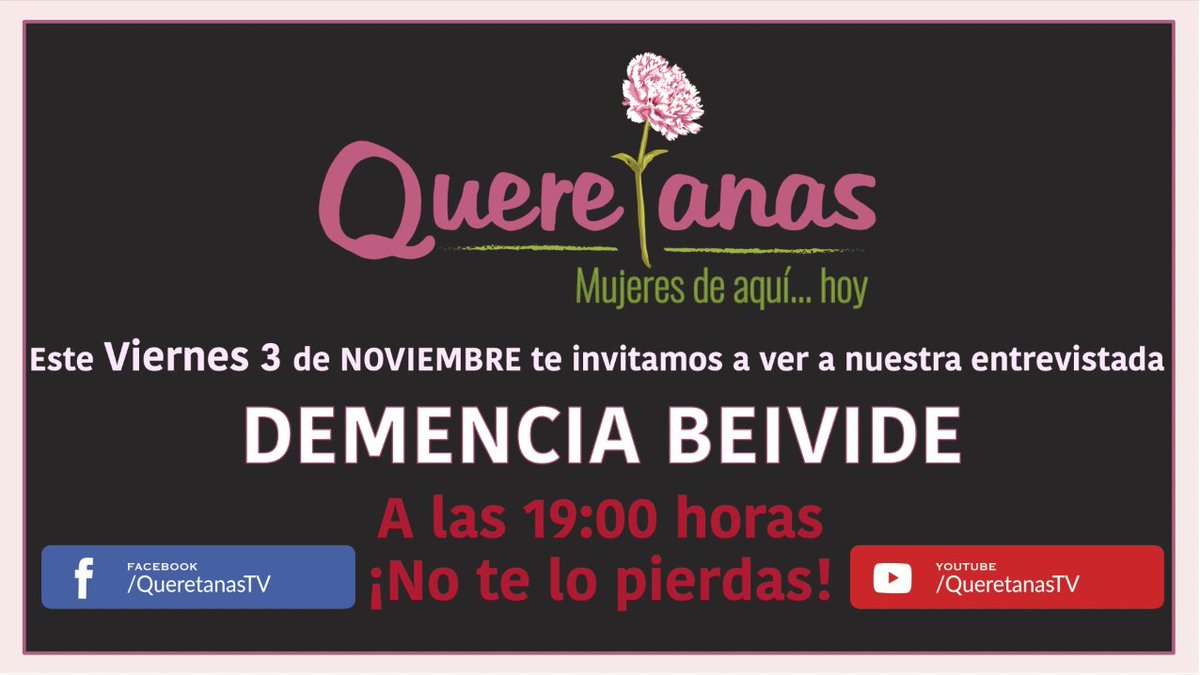 QueretanasTv's tweet photo. Mañana tendremos en entrevista a Demencia Beivede, gran artista #Queretana ¡No te la puedes perder! por #QueretanasTV https://t.co/kLJGLI3Cx2