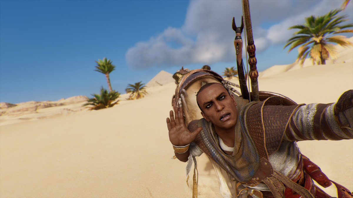 Bayek takes the best selfies. #AssassinsCreedOrigins