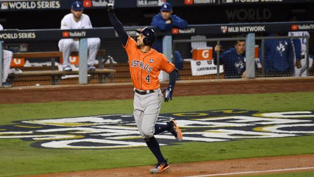 World Series MVP: George Springer. Game Changer. #MLB #WorldSeriesGame7