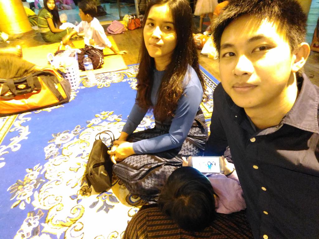 At Shwe Dagon
