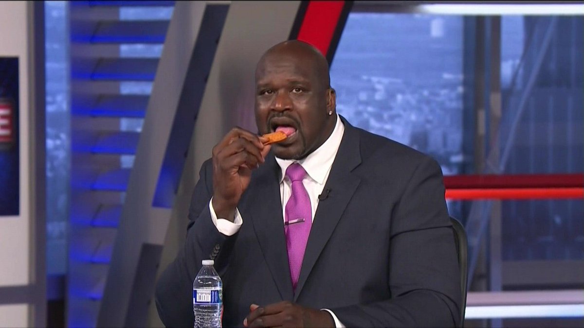 SBNation's tweet photo. Shaq tried the #OneChipChallenge and.... 😂😂😂😂😂 https://t.co/ak9u1XartP