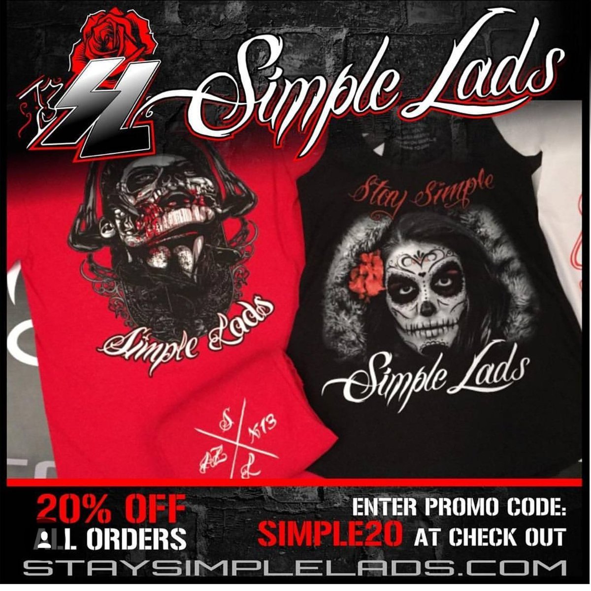 SimpleLads's tweet image. Type in code SIMPLE20 when you checkout an receive 20%off your order #staysimple #nomercy