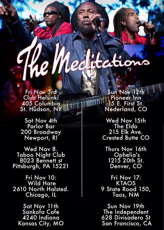 laurywebb's tweet photo. @NewportBuzz #themeditations performing at #ParlorBar on #Saturday Nov 4th #livereggae in #Newport #laurywebb https://t.co/CLttAHrA1U