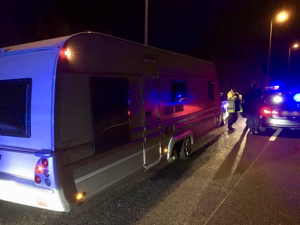 NYorksRPG's tweet photo. Sighted near #SherburnInElmet & fails to stop. Stinger deployed near #Selby & vehicle safely stopped & 1 arrested. Car on false plates 1/2 https://t.co/dTFMJiUERu
