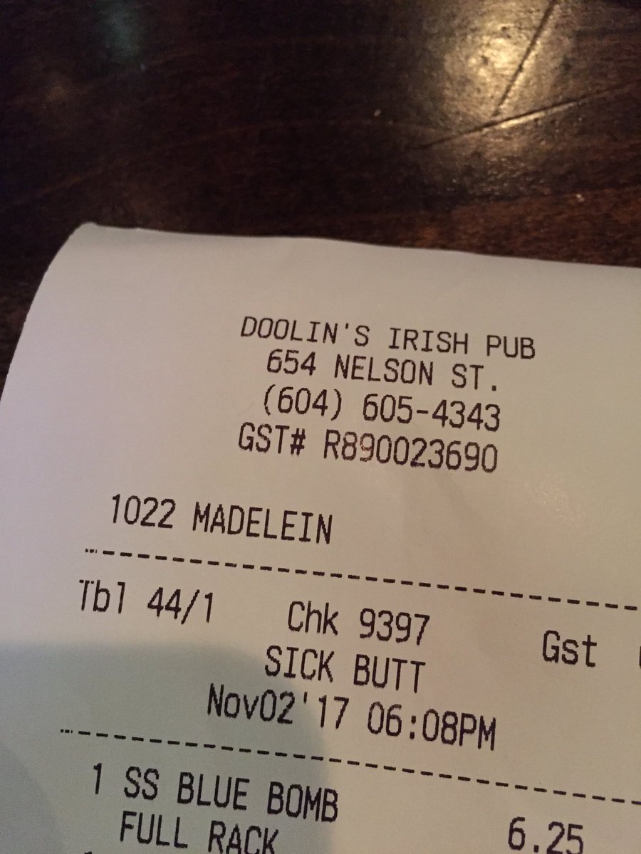 sumdeviant's tweet photo. My favourite server gave me a new nickname tonight. #sickbutt https://t.co/Z5qyKwR0aE