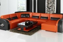 thesofaking001's tweet image. Add beauty and richness to a room with elegant top grainV003 u shape modular sofa modern leather lounge 5 6 7 seat seater.