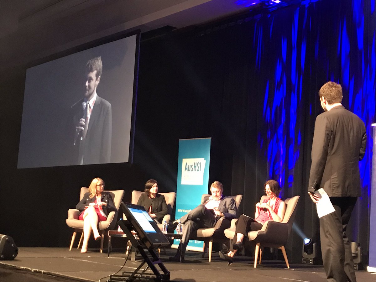 AusHSI's tweet photo. 3rd Minnow: Mitchell Potts of @MetroNorthHHS asking for $1.4m to scale up the successful QCAT project #hsr17 https://t.co/7xU3OXQN5A
