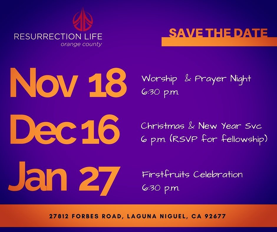 reslifeoc's tweet photo. Save-the-Date! Who's coming?Thanks for planning accordingly and for prioritizing these dates in your life to honor God. See you then! https://t.co/WIHeOZ1TFE
