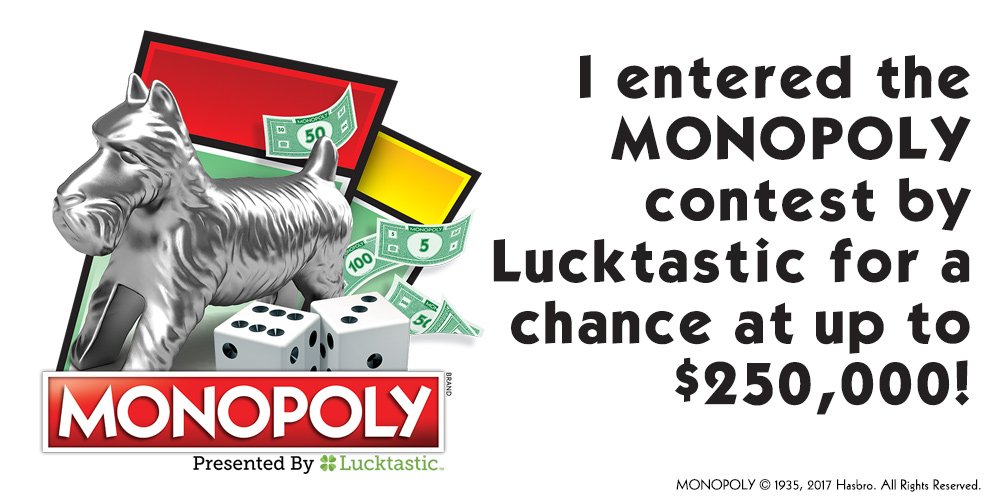 KAnthony11's tweet photo. I just entered Lucktastic’s Monopoly contest!
https://t.co/n8QON2lX65 https://t.co/8GRVK4SM6b