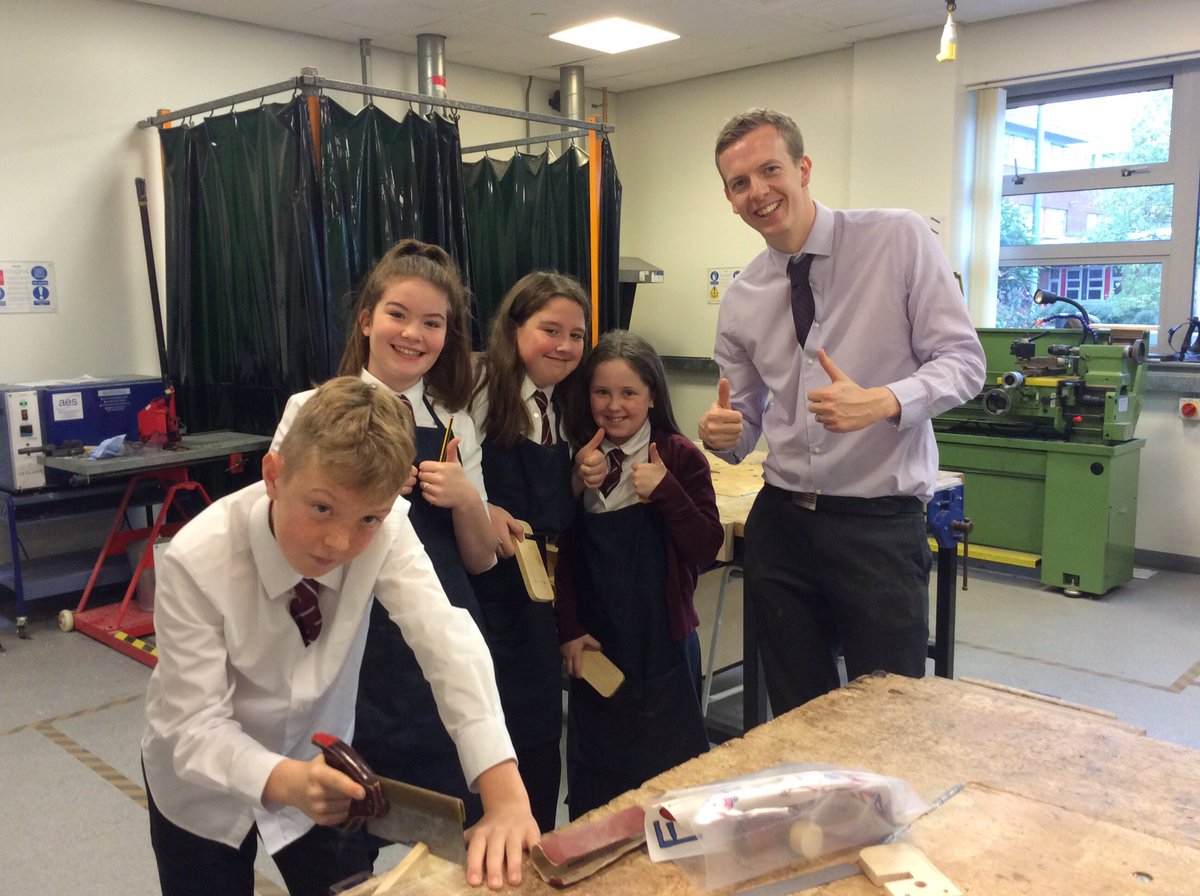 First years working hard with Mr Black on his last day!