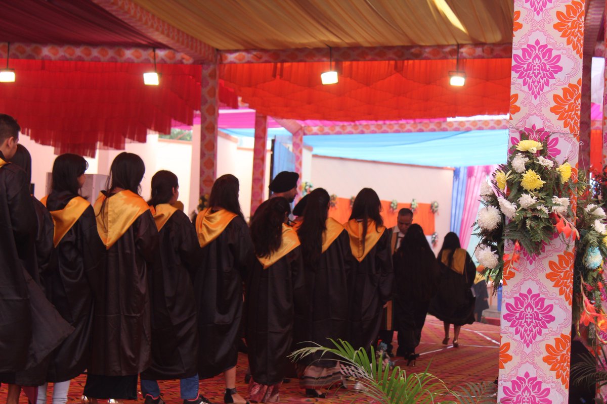 TIETofficial's tweet photo. All rise for the 'masters' of the trade. Degrees being conferred to the postgraduate students at the #31stConvocation of @ThaparUniv today. https://t.co/JEjyFy3AjP